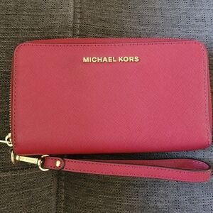 Michael Kors Red Wristlet Wallet